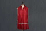 Hand embroidered pashmina shawl maroon 40X80 inch