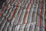 hand made Embroidered stripes shawl 40"x80"