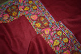 Pashmina embroidered stole 28x80 inch