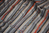 hand made Embroidered stripes shawl 40"x80"