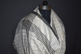 Pashmina check stole handwoven 28x80 inch