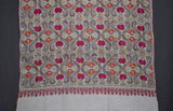 embroidered pashmina jamawar shawl 40X80 inch
