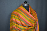 Hand woven pashmina stripe shawl 40x80 inch KOOR