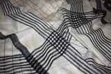 Pashmina check stole handwoven 28x80 inch