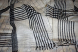 Pashmina check stole handwoven 28x80 inch