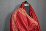 Fine wool Embroidered shawl 40x80 inch