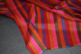 Hand woven pashmina stripe shawl 40x80 inch NOOR