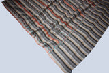 hand made Embroidered stripes shawl 40"x80"