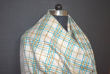 Handwoven pashmina check shawl 40x80 inch