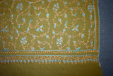 Fine wool Embroidered shawl 40x80 inch