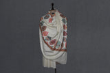 Pashmina hand embroidered shawl designdar 40x80 inch