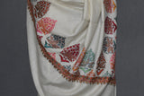 Pashmina hand embroidered shawl designdar 40x80 inch