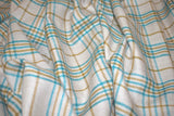 Handwoven pashmina check shawl 40x80 inch