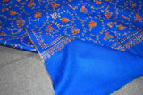 Fine wool Embroidered shawl 40x80 inch
