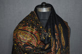 Fine wool Embroidered shawl 40x80 inch