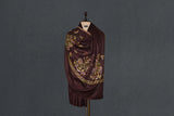 Fine wool Embroidered shawl 40"x80"