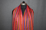Hand woven pashmina stripe shawl 40x80 inch NOOR