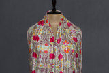 embroidered pashmina jamawar shawl 40X80 inch