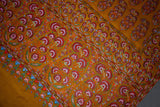 hand embroidered pashmina white shawl 45x90 inch