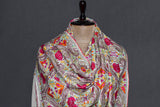 embroidered pashmina jamawar shawl 40X80 inch