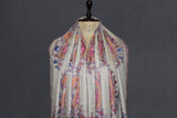 embroidered pashmina buti shawl 40X80 inch