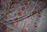 embroidered pashmina jamawar shawl 40X80 inch