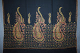 Fine wool Embroidered shawl 40x80 inch