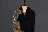 Pashmina hand embroidered shawl paldar 40x80 inch