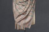 Handwoven pashmina check shawl 40x80 inch