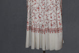 cashmere embroidered fine wool stole 28x80 inch