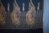 Fine wool Embroidered shawl 40x80 inch