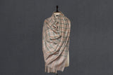 Handwoven pashmina check shawl 40x80 inch