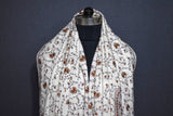 Fine wool Embroidered shawl 40x80 inch