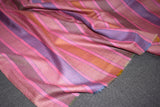Hand woven pashmina stripe shawl 40x80 inch NOOR