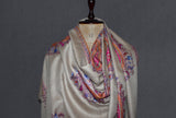embroidered pashmina buti shawl 40X80 inch