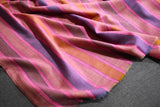 Hand woven pashmina stripe shawl 40x80 inch NOOR