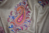 embroidered pashmina buti shawl 40X80 inch