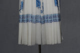 hand embroidered white shawl fine wool 40x80 inch