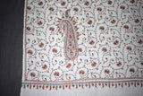 Fine wool Embroidered shawl 40x80 inch