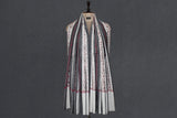 Fine wool Embroidered stripe shawl 40"x80"