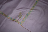 Pashmina hand embroidered purple shawl 40X80 inch