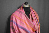 Hand woven pashmina stripe shawl 40x80 inch NOOR