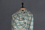 Handwoven pashmina check shawl 40x80 inch