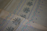 Pashmina embroidered stole 28x80 inch