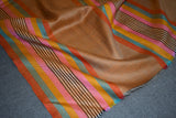 Hand woven pashmina stripe shawl 40x80 inch HOOR