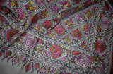embroidered pashmina jamawar shawl 40X80 inch