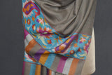 kani pashmina shawl paldar natural 40x80 inch