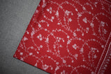 Embroidered fine wool maroon stole 28x80 inch