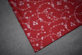Embroidered fine wool maroon stole 28x80 inch