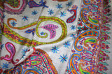 Pashmina hand embroidered shawl designdar jammawar 40x80 inch